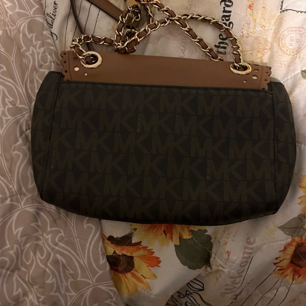 Michael Kors Brown and Black Shoulder Bag - Picture 3 of 16